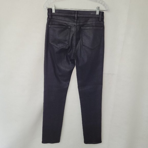 Principle Hi-Rise Cigarette Jean Womens Size 28 Black Waxed Style Beauty 613-45‎ - Picture 4 of 11